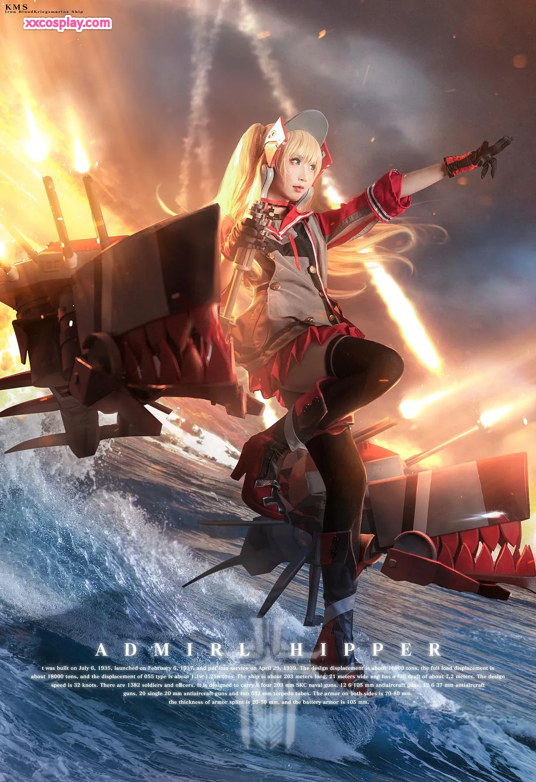 Mianbing Xianer sebagai Admiral Hipper